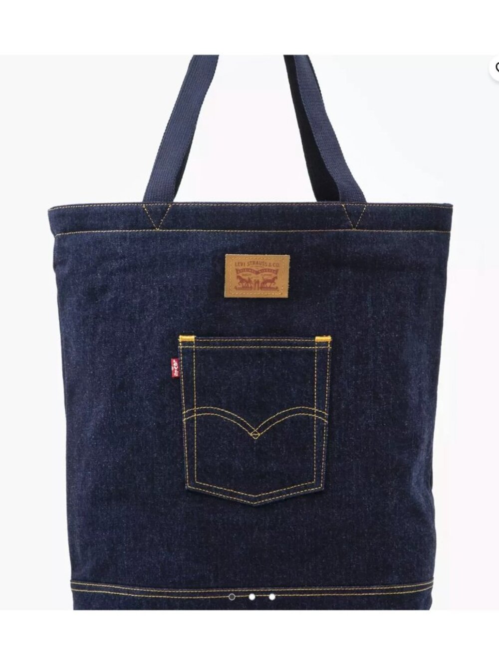 New Levi's Back Pocket Totebag Navy Blue